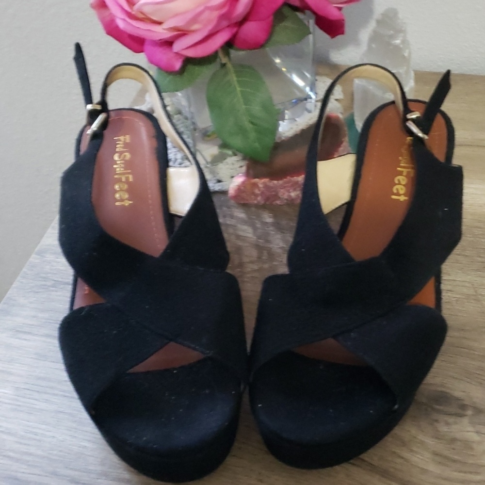 Fred Segal Feet platform sandal Y2k Style - Picture 2 of 5
